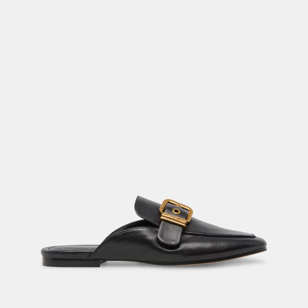 DOLCE VITA Santel Flats Black Leather Sale