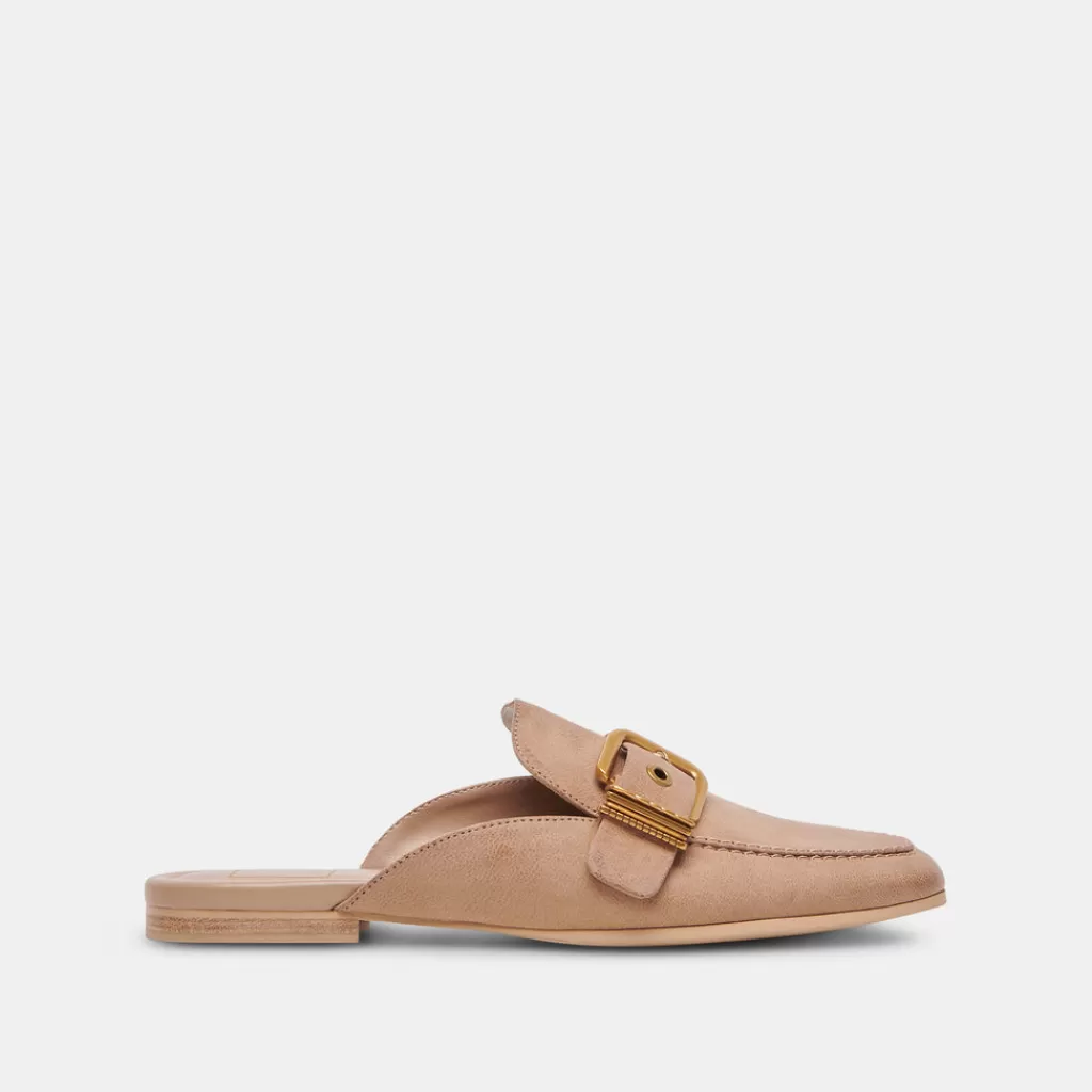 DOLCE VITA Santel Flats Taupe Leather Cheap