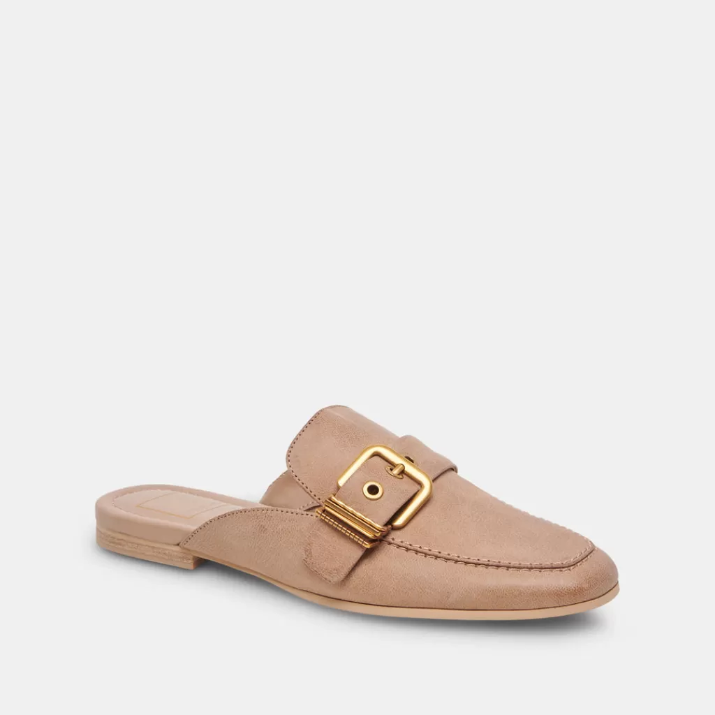 DOLCE VITA Santel Flats Taupe Leather Cheap