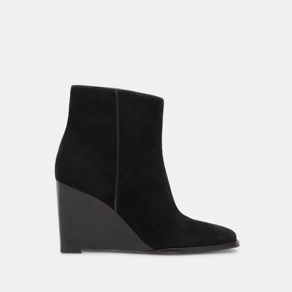 DOLCE VITA Susann Booties Onyx Suede New