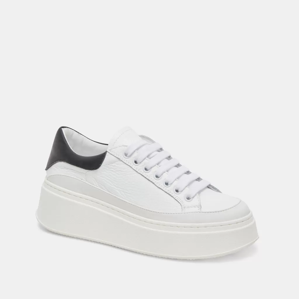 DOLCE VITA Wyett Sneakers White Black Leather Online