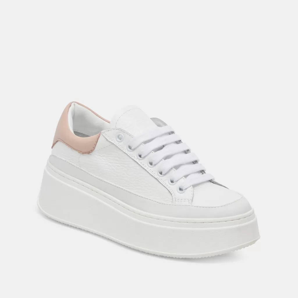 DOLCE VITA Wyett Sneakers White Tan Leather Shop