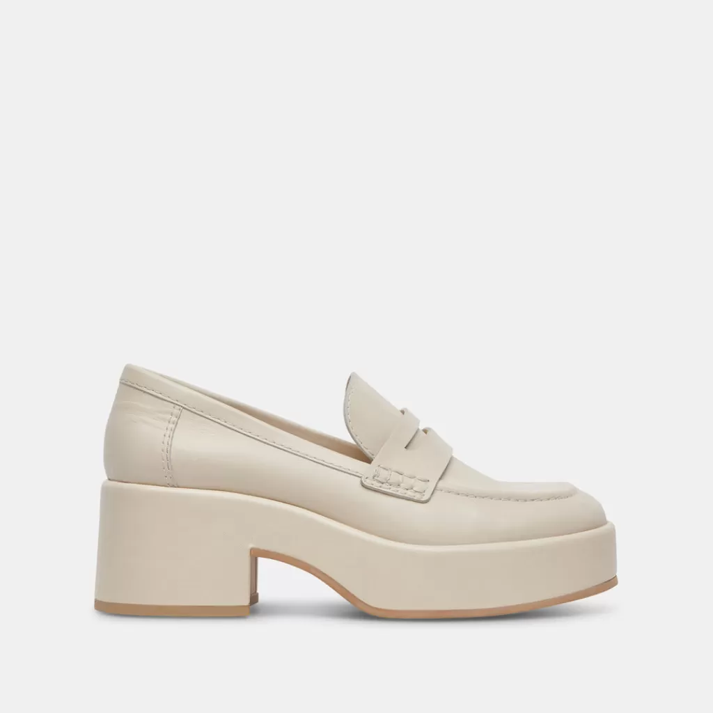DOLCE VITA Yanni Loafers Ivory Leather Discount