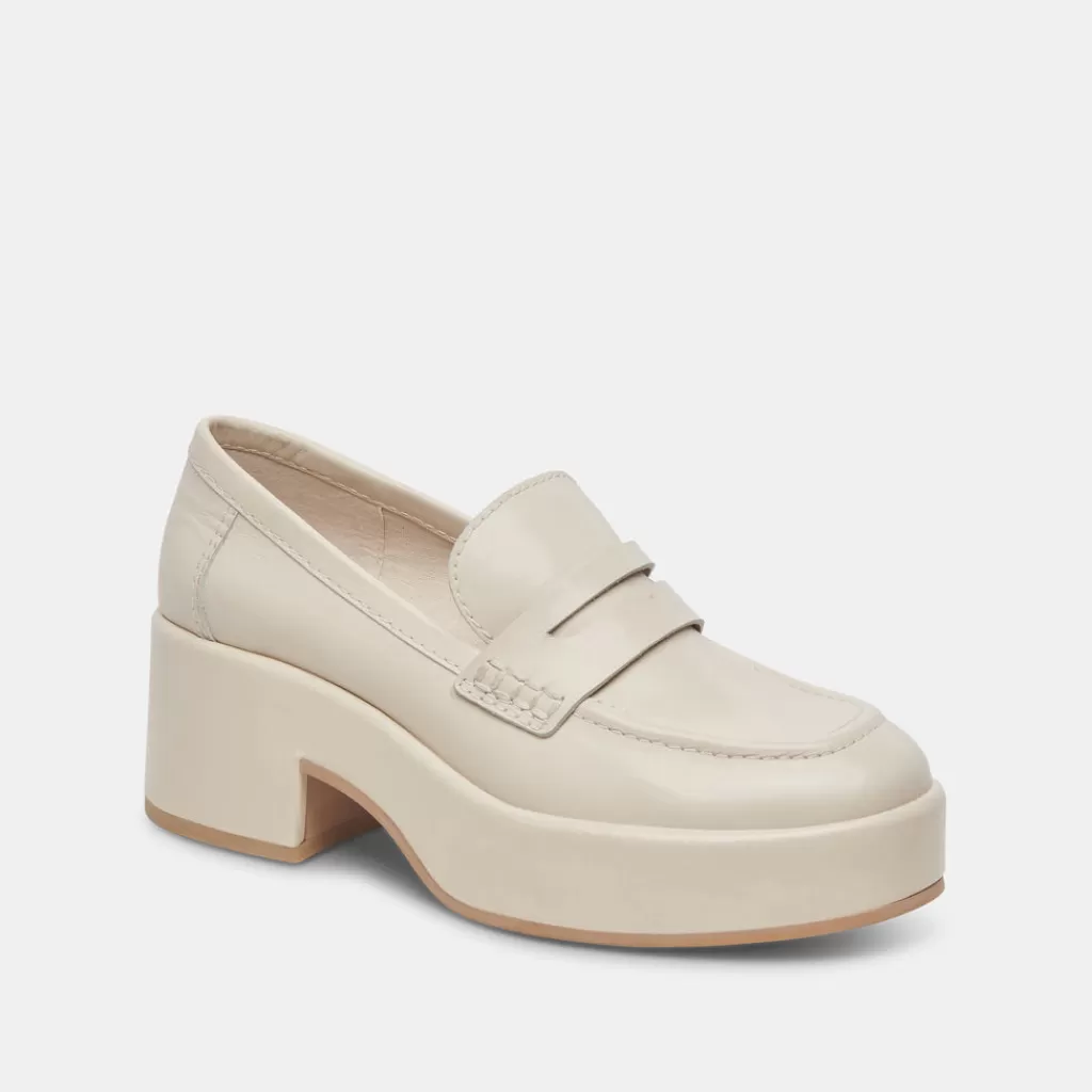 DOLCE VITA Yanni Loafers Ivory Leather Discount
