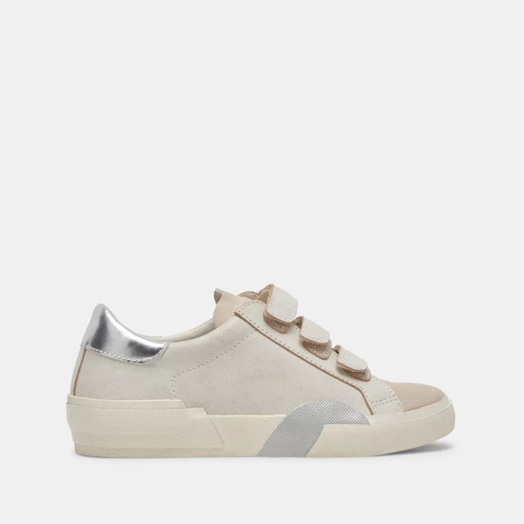 DOLCE VITA Zabor Sneakers Off White Distressed Leather Flash Sale