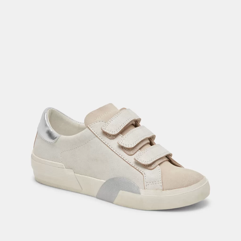 DOLCE VITA Zabor Sneakers Off White Distressed Leather Flash Sale