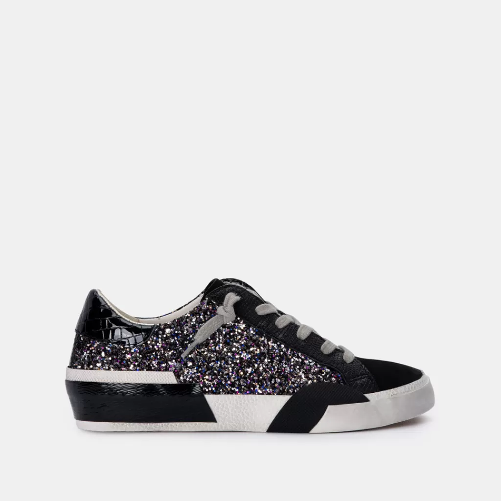 DOLCE VITA Zina Sneakers Black Metallic Glitter Hot