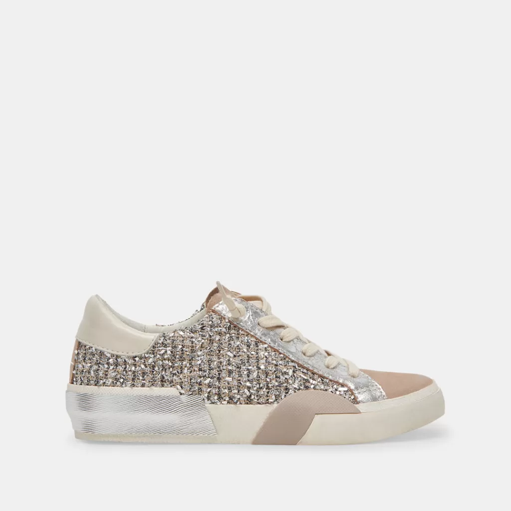 DOLCE VITA Zina Sneakers Dk Silver Multi Woven Flash Sale