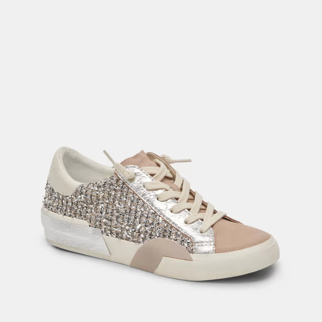 DOLCE VITA Zina Sneakers Dk Silver Multi Woven Flash Sale